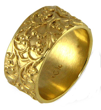 Filigrán antik arany gyűrű
