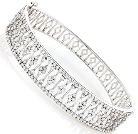 Mousserende Diamond Bangle Armbånd