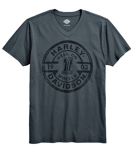 Logo Overprint Slim Fit Harley Davidson T-shirt