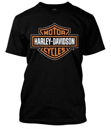 Fekete Harley Davidson póló