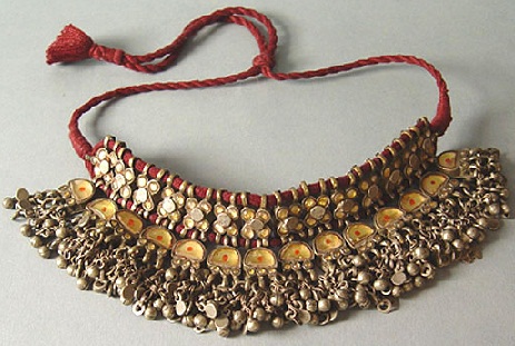 Antik sølv Choker halskæde