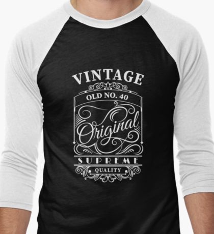 Baseball-designet Jack Daniel-T-shirt til mænd