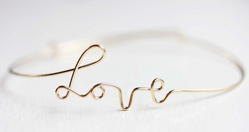 Type Wire Love armbånd