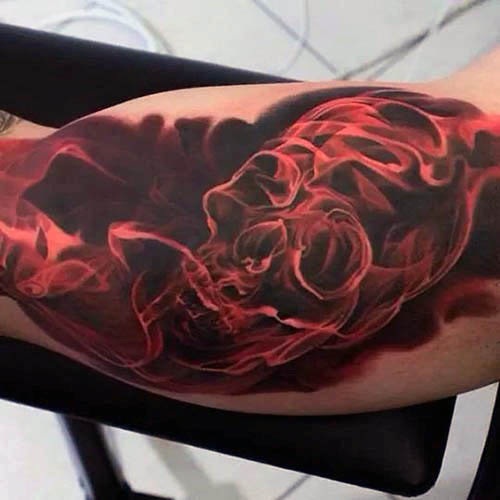 Realistisk rød tatovering i 3D -design