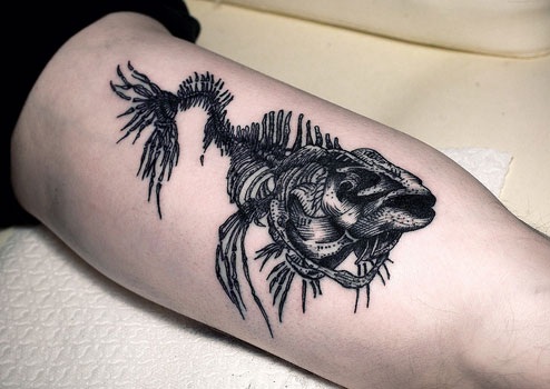 Csontváz tetoválás