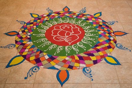 Ganesh Rangoli Design