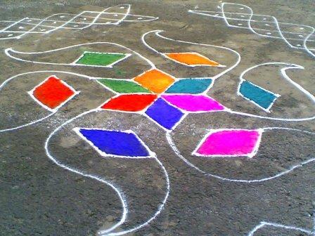 Simpelt Rangoli -design