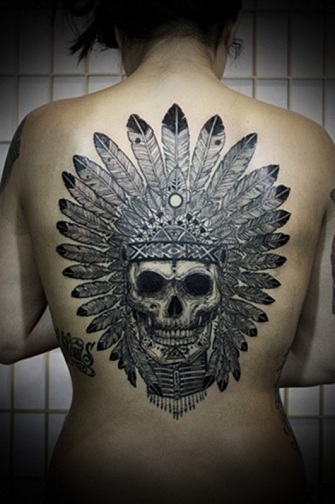 Fantastisk gangster tatoveringsdesign