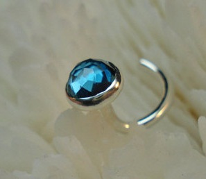 November Birthstone Næse Stud