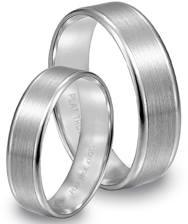 Platinum par forlovelsesring