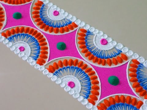Enkelt dør Rangoli design