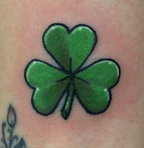 Enkelt Shamrock Tattoo design