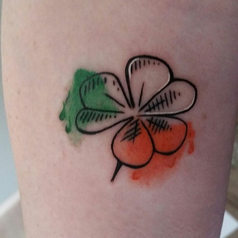 Irish Clover tatoveringsdesign