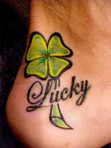 Lucky Clover tatoveringsdesign