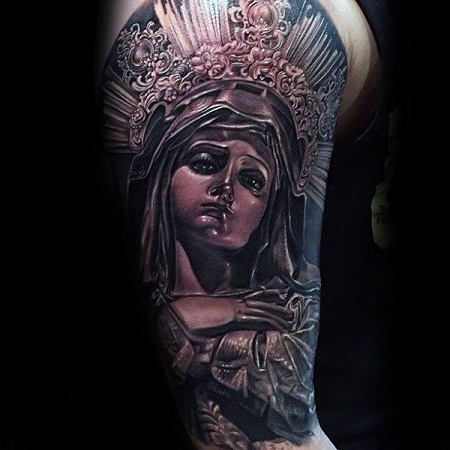 Heavy Design Mary Tattoos