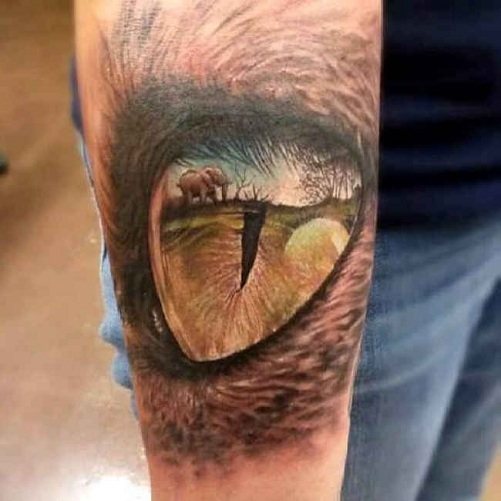 Glimrende Reptil Tattoo Design