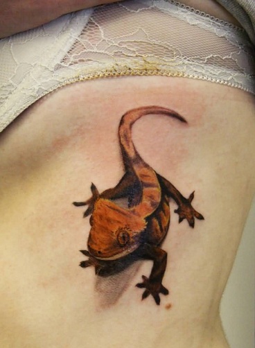 Spektakulær Reptile Tattoo Design