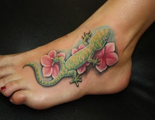 Attraktivt Reptil Tattoo Design