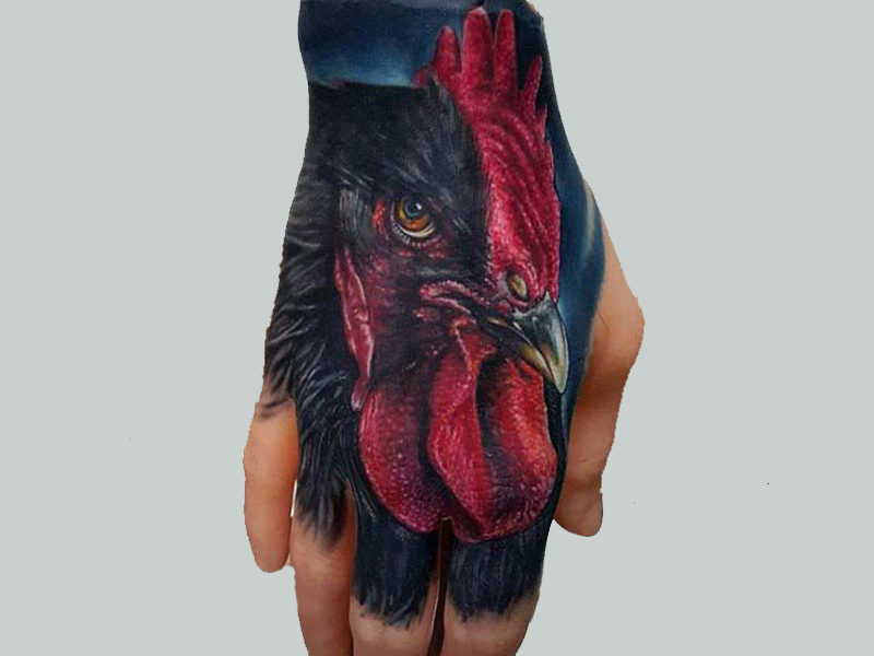 Hane tatoveringsdesign, ideer og betydning