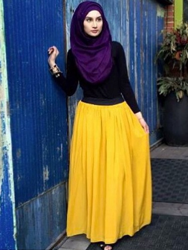 Brystdækning Hijab stil til skole