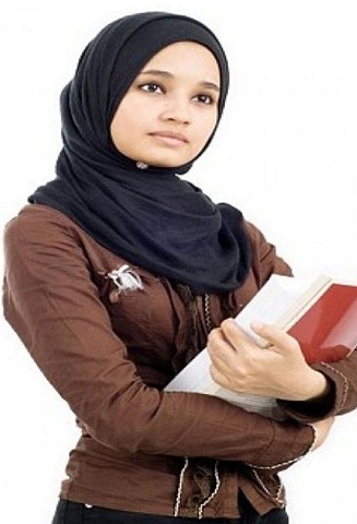 Almindelig tyrkisk hijab -stil til skole