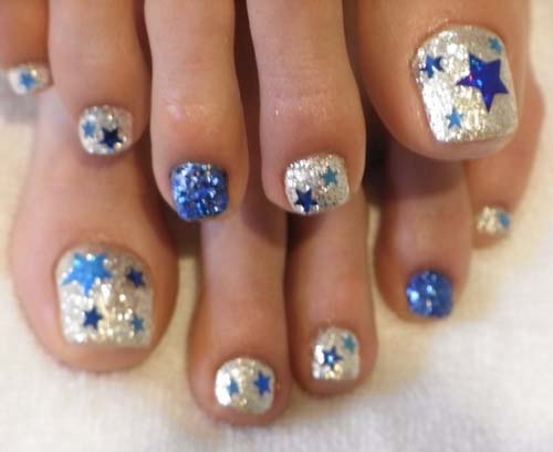 Star Toe Nail Art