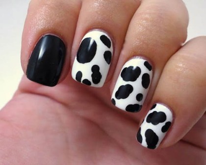 Enkelt sort -hvidt leopardprintdesign
