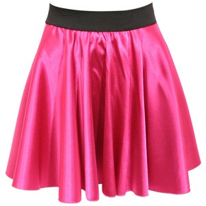 Metallic Pink Skater nederdel