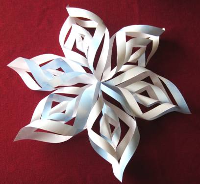 Papír hópehely Craft