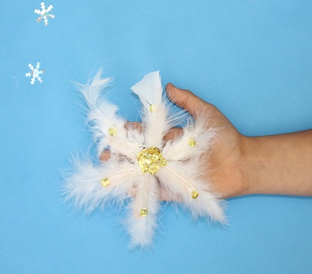 Cotton Snowflake Craft