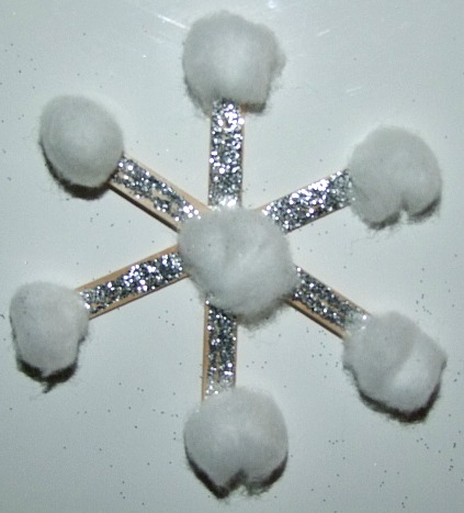 Glitter Snowflake Craft
