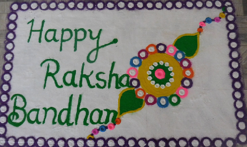 Különleges Rangoli összejönni a Raksha Bandhan -on