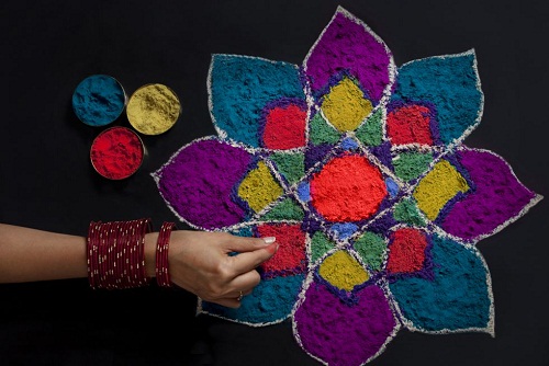 Blomster Rangoli