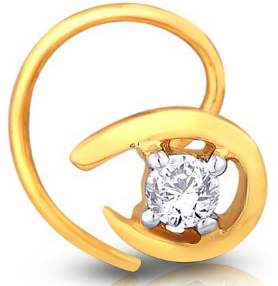 Aranyos arany orrgyűrű gyémánttal