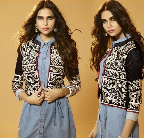 Koti Jacket Style trækker på skuldrene over Kurti