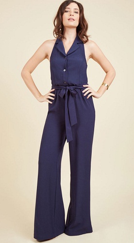 Navy Blue Jumpsuit Női