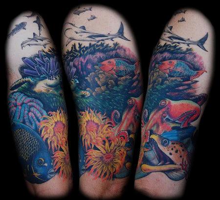 Farverig Sea Casual World Tattoo