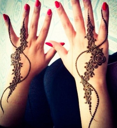 sommer mehndi designs-rose designs