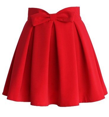 Røde nederdele med Bowknots Style5