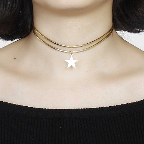 Dupla szálú choker lányoknak