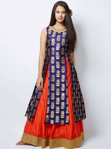 Indo Western Long Frock