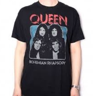 Sorte Mænd Queen T-Shirts