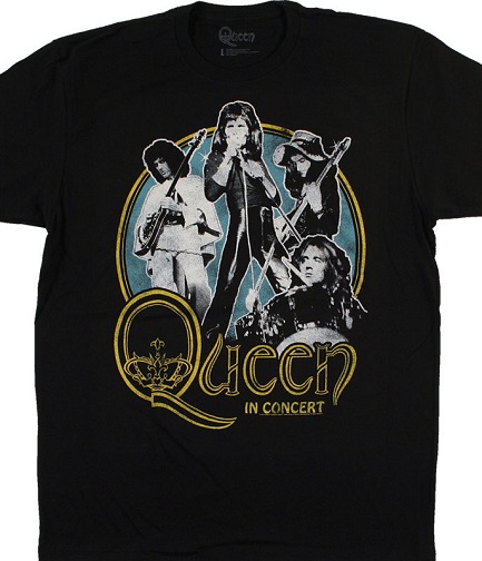 In Concert Queen T-shirts