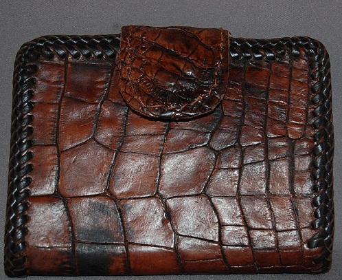 Alligator tegnebog med snap