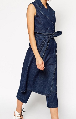 Denim Trench Dress