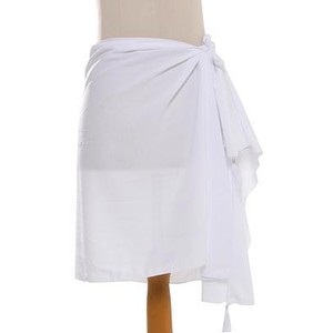 Wrap Styled White Sarong