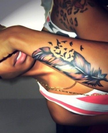 Naturinspireret tatoveringsdesign til sorte mennesker