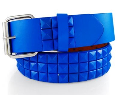Metal Pyramid Blue Belt