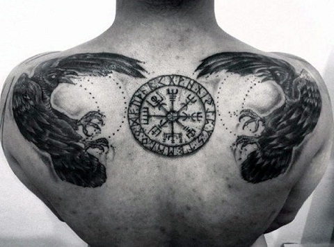 Tatoveringsdesign fra Viking Crow