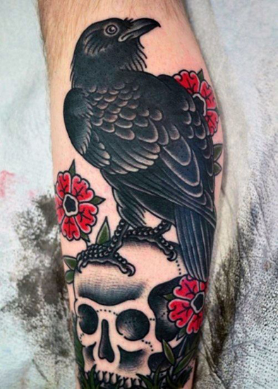 Crow Tattoo Designs til kvinder og mænd 3
